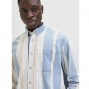 SELECTED STRIPED DENIM SHIRT Light Blue Denim