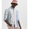 SELECTED STRIPED DENIM SHIRT Light Blue Denim