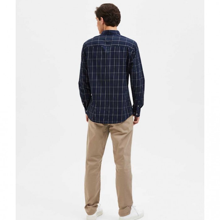 SELECTED SLHSLIMTHEO SHIRT LS NOOS BLUE