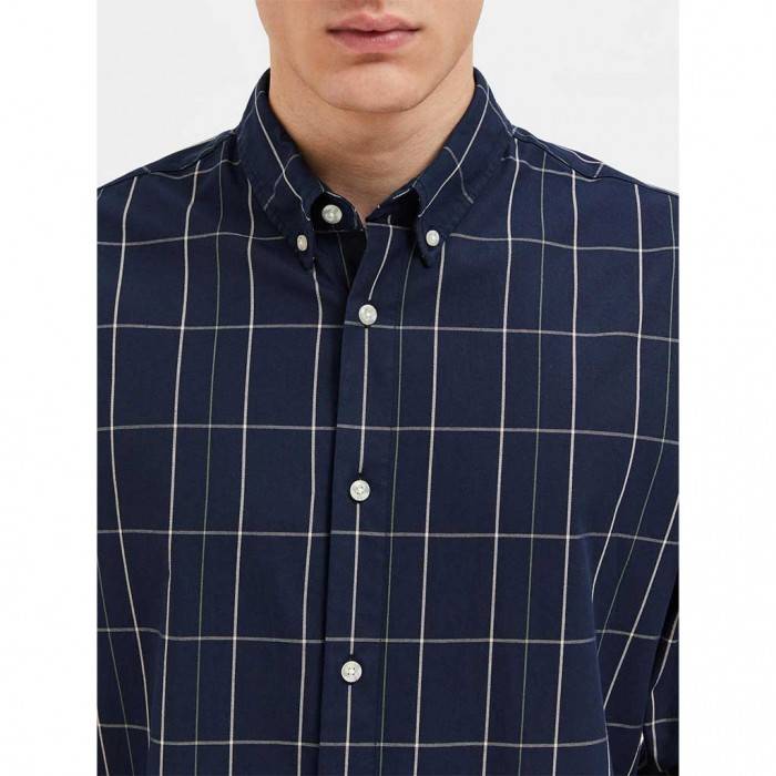 SELECTED SLHSLIMTHEO SHIRT LS NOOS BLUE