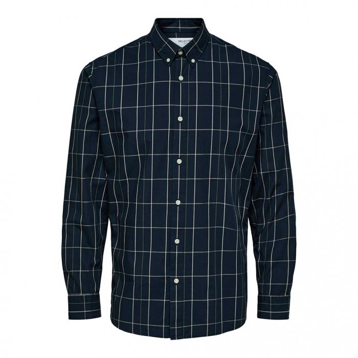 SELECTED SLHSLIMTHEO SHIRT LS NOOS BLUE