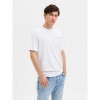 SELECTED SLHASPEN LOGO SS O-NECK TEE NOOS WHITE