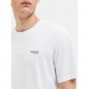 SELECTED SLHASPEN LOGO SS O-NECK TEE NOOS WHITE