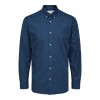 SELECTED SLHSLIMTHEO SHIRT LS NOOS MELANGE BLUE