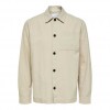 SELECTED LINEN OVERSHIRT BEIGE