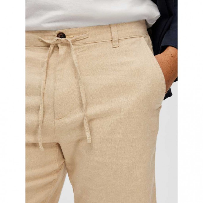 SELECTED COMFORT FIT SHORTS BEIGE