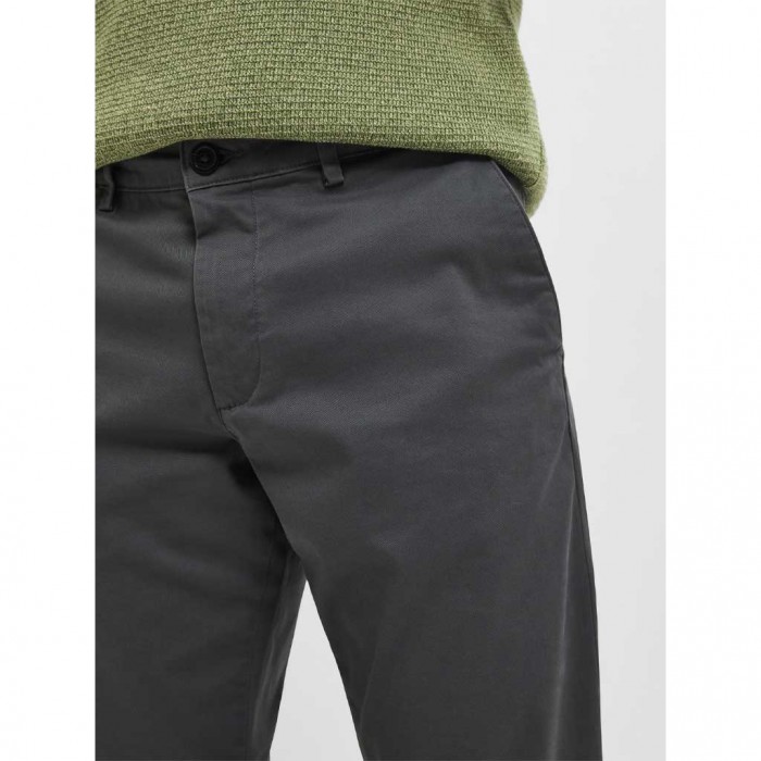 SELECTED 175 SLIM FIT FLEX CHINOS DARK GREY