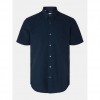 SELECTED CLASSIC SHORT SLEEVED SHIRT DARK BLUE