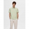 SELECTED  SLHDANTE SS POLO NOOS LIGHT GREEN