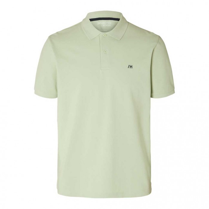 SELECTED  SLHDANTE SS POLO NOOS LIGHT GREEN