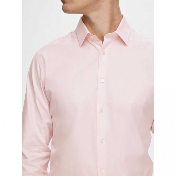 SELECTED LONG-SLEEVED SLIM FIT SHIRT PINK