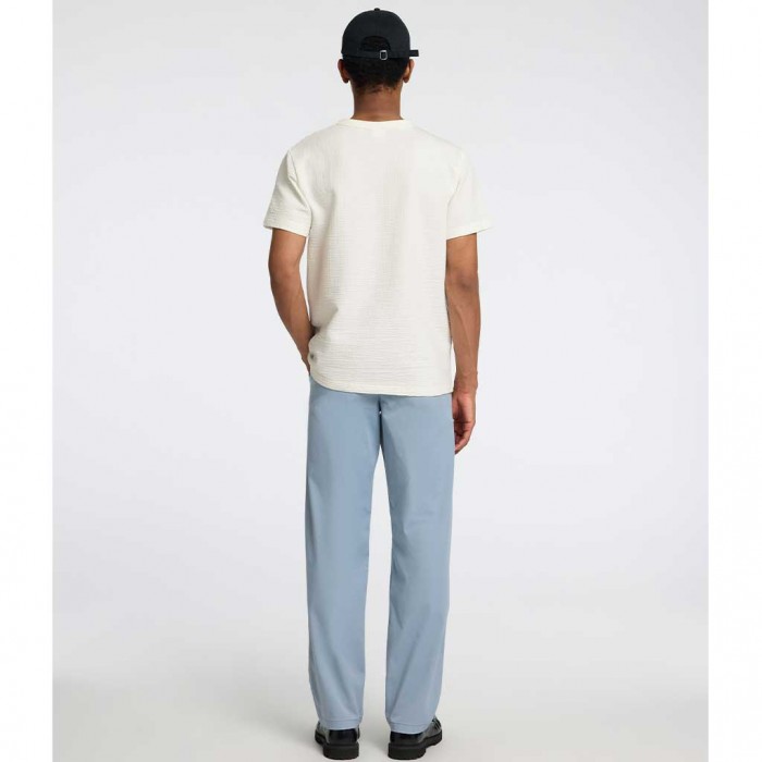 SELECTED SLHSANDER SEERSUCKER SS O-NECK TEE WHITE