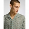 SELECTED CUBAN COLLAR SHIRT GREEN SELECTED CUBAN COLLAR SHIRT GREEN