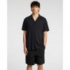 SELECTED CUBAN COLLAR SHIRT BLACK SELECTED CUBAN COLLAR SHIRT BLACK