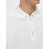 SELECTED SLHFAVE ZIP SS POLO NOOS WHITE