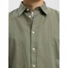 SELECTED SLMREGCLAUS CLAY LINENBLEND LS SHT NOOS GREEN SELECTED SLMREGCLAUS CLAY LINENBLEND LS SHT NOOS GREEN