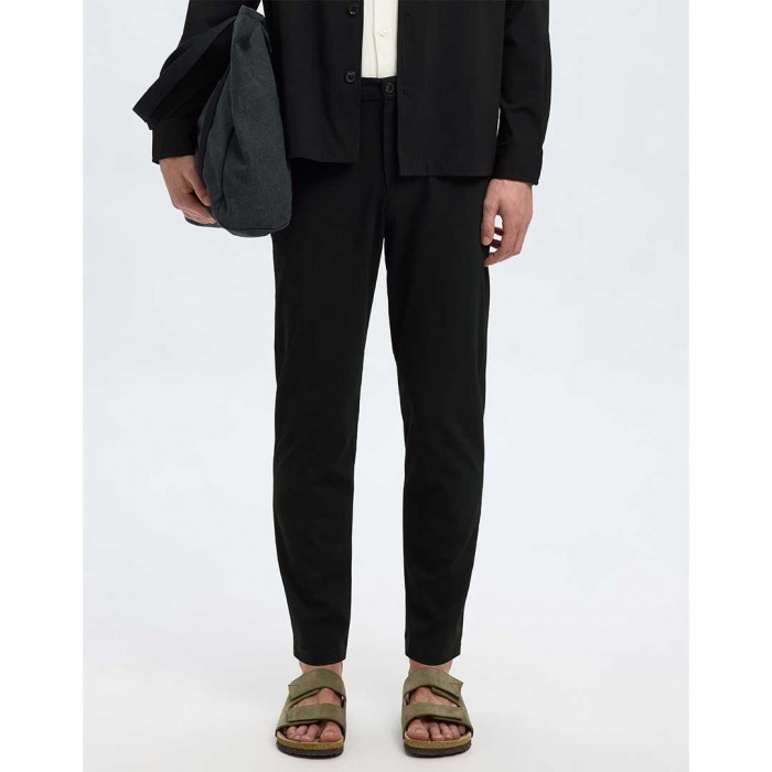 SELECTED SLM172-SLIM TAPE LORENT FLEX PANTS NOOS BLACK