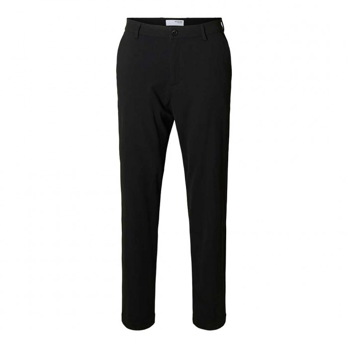 SELECTED SLM172-SLIM TAPE LORENT FLEX PANTS NOOS BLACK