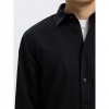 SELECTED SLMREGCLAUS CLAY LINENBLEND LS SHT NOOS BLACK SELECTED SLMREGCLAUS CLAY LINENBLEND LS SHT NOOS BLACK