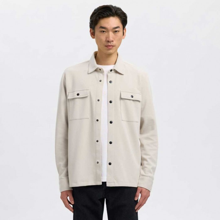 SELECTED CLASSIC OVERSHIRT ECRU SELECTED CLASSIC OVERSHIRT ECRU