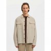 SELECTED SLMOTTO LEROY LINEN BLEND OVERSHIRT NOOS BEIGE SELECTED SLMOTTO LEROY LINEN BLEND OVERSHIRT NOOS BEIGE