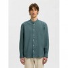 SELECTED SLMREGCLAY LINENBLEND LS SHIRT BAND NOOS BALSAM GREEN SELECTED SLMREGCLAY LINENBLEND LS SHIRT BAND NOOS BALSAM GREEN