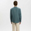 SELECTED SLMREGCLAY LINENBLEND LS SHIRT BAND NOOS BALSAM GREEN SELECTED SLMREGCLAY LINENBLEND LS SHIRT BAND NOOS BALSAM GREEN