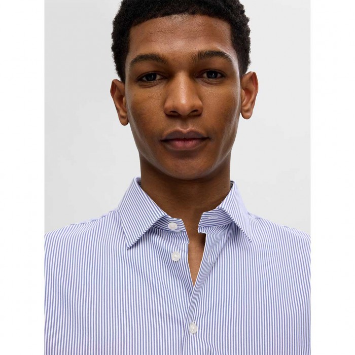 SELECTED SLHSLIM-PERFORMANCE SHIRT LS NOOS TRUE NAVY
