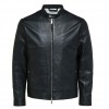 SELECTED CLASSIC LEATHER JACKET BLACK