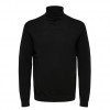 SELECTED PIMA COTTON JUMPER ZIBAGO BLACK