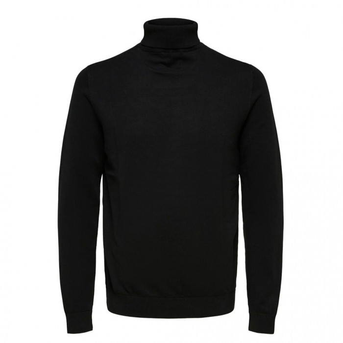 SELECTED PIMA COTTON JUMPER ZIBAGO BLACK