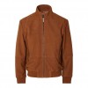 SELECTED  SLHTHOMAS SUEDE HARRINGTON JKT W #3 BROWN