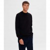 SELECTED  SLHROBERT LS KNIT MOCK NECK BLACK