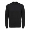 SELECTED  SLHROBERT LS KNIT MOCK NECK BLACK