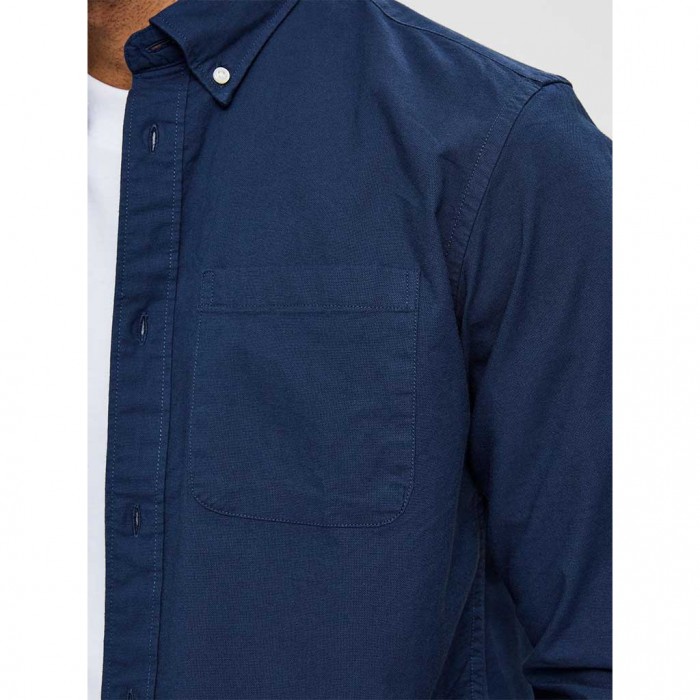 SELECTED SLHREGRICK-OX SHIRT LS NOOS BLUE