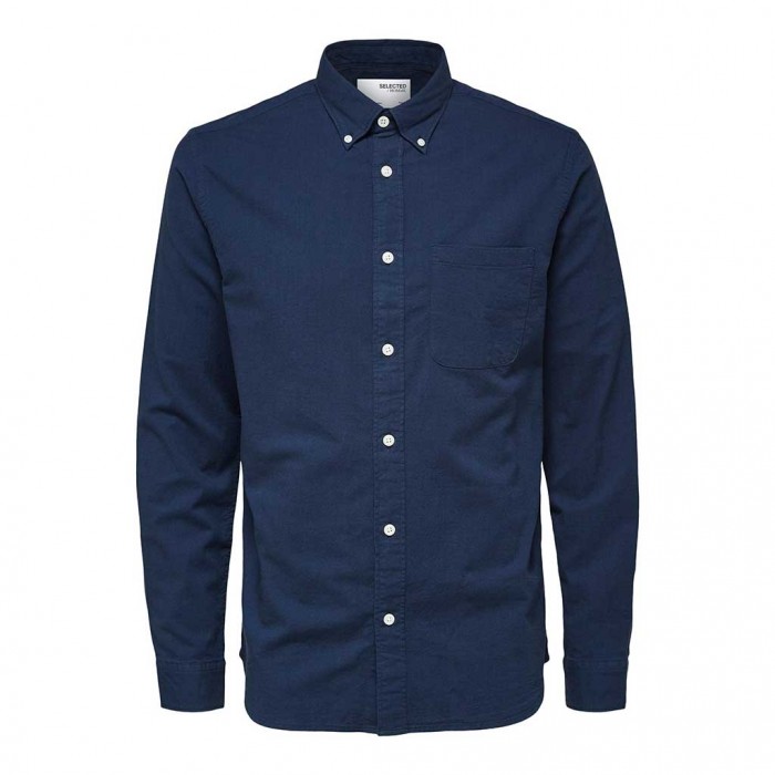 SELECTED SLHREGRICK-OX SHIRT LS NOOS BLUE