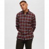 SELECTED SLHSLIMOWEN-FLANNEL SHIRT LS NOOS ORANGE