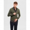 SELECTED SLHBERG FULL ZIP CARDIGAN NOOS GREEN