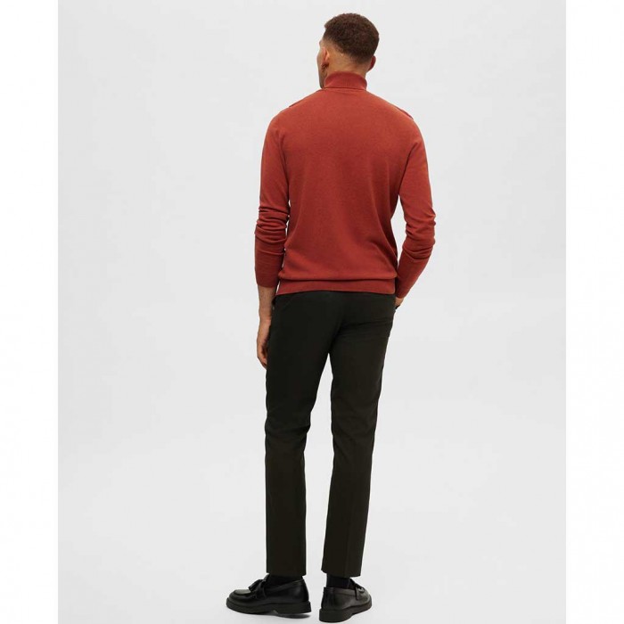 SELECTED SLHBERG ROLL NECK B NOOS ORANGE