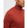 SELECTED SLHBERG ROLL NECK B NOOS ORANGE