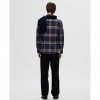 SELECTED  SLHSLIMOWEN-FLANNEL SHIRT LS NOOS BLUE/GREEN