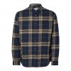 SELECTED  SLHSLIMOWEN-FLANNEL SHIRT LS NOOS BLUE/GREEN