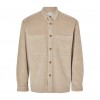 SELECTED SLHPEDER-CORDRUROY OVERSHIRT LS BEIGE