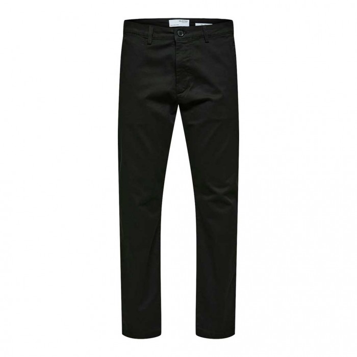 SELECTED  SLH175-SLIM NEW MILES FLEX PANT NOOS BLACK