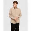 SELECTED SLHREGOWEN-CORD SHIRT LS NOOS BEIGE