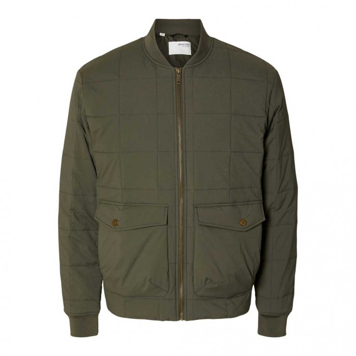 SELECTED SLHRICHARD BOMBER JKT GREEN