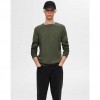 SELECTED SLHBERG CREW NECK NOOS GREEN