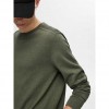 SELECTED SLHBERG CREW NECK NOOS GREEN