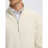 SELECTED HALF-ZIP PULLOVER OFF WHITE
