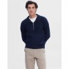 SELECTED  SLHAXEL LS KNIT HALF ZIP DARK BLUE